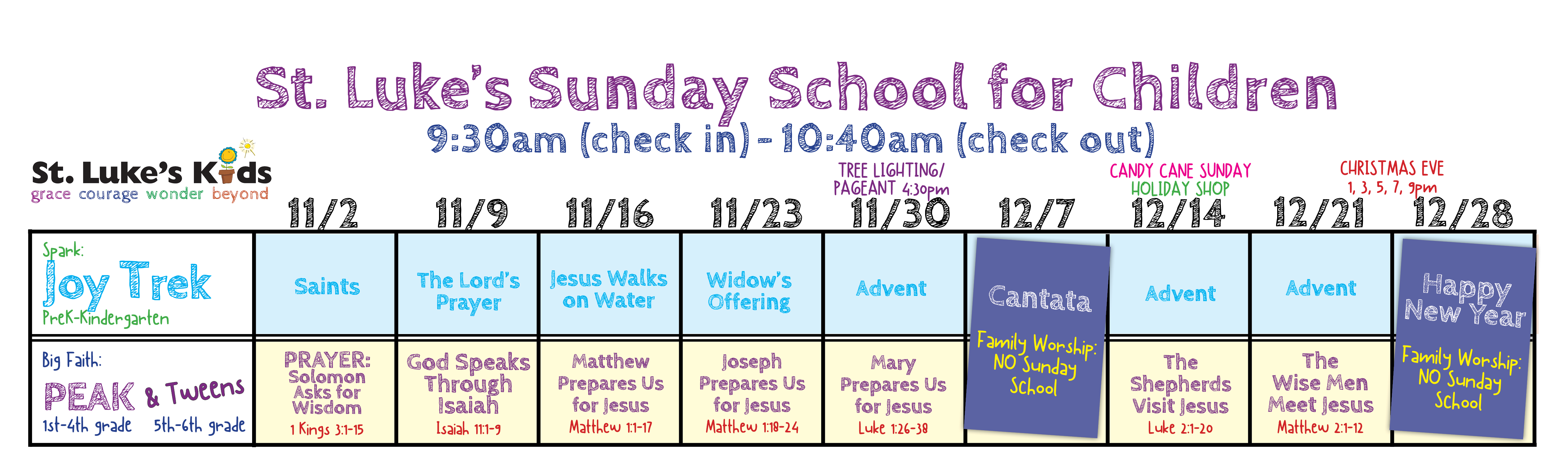 Sunday School Lessons