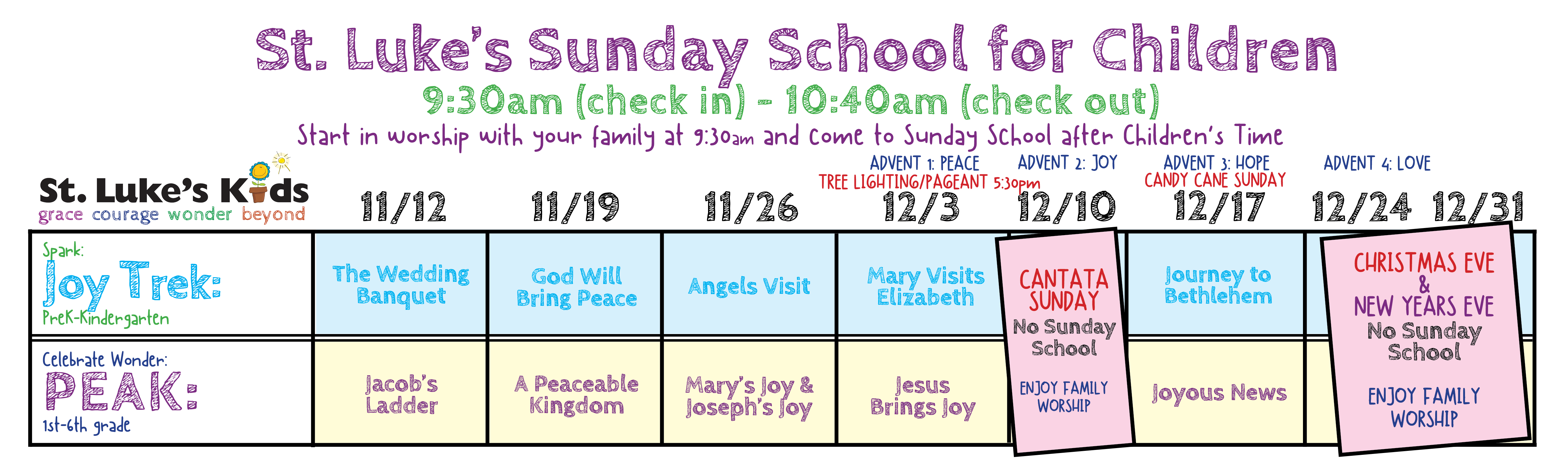 Sunday School Lessons